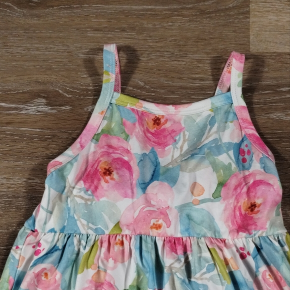 Toddler Girl Cute Strap Jumpsuit One-piece Romper floral with Pockets Size 100 - Picture 6 of 12